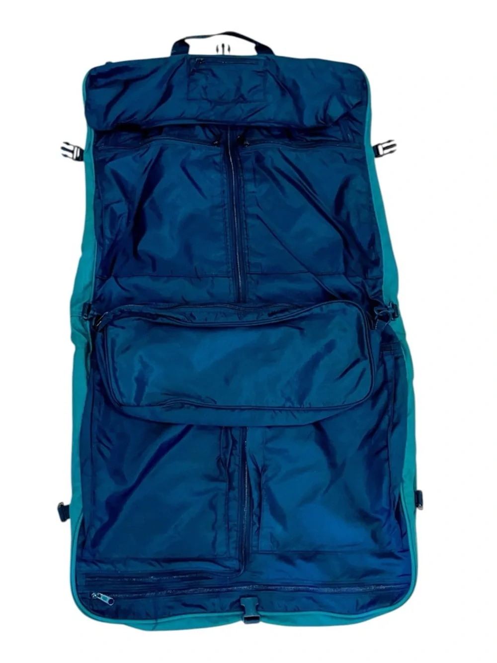 Eddie Bauer Vintage Travel Foldable Garment Bag with Shoulder Strap Green